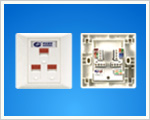 Single Port Date+Dual Ports  Telephone Faceplate(Wb-W307).